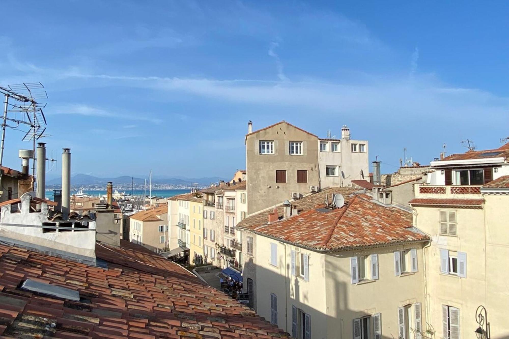 06M - Old Antibes Beautiful Duplex Terrace With Sea View Appartement Buitenkant foto