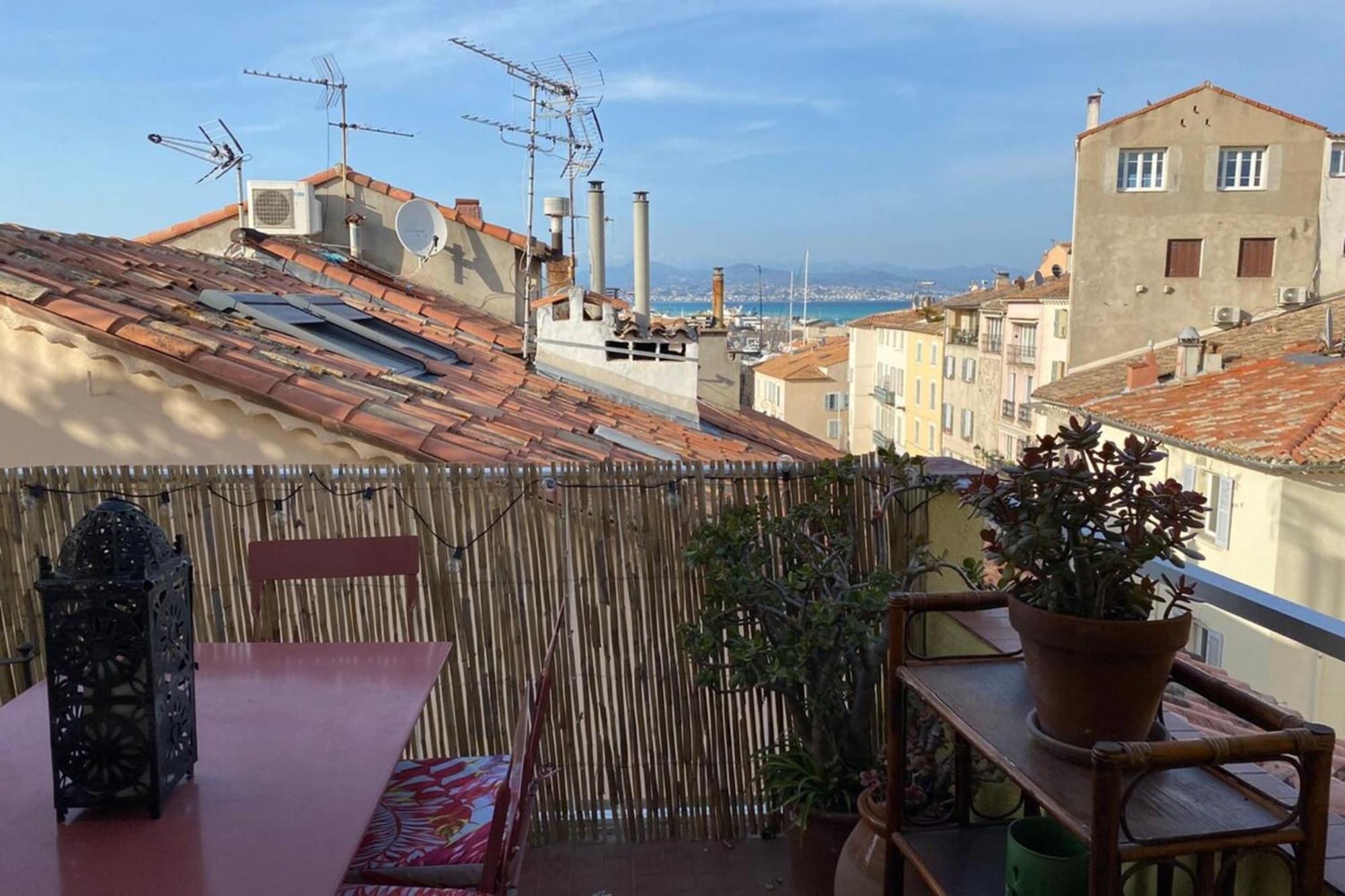 06M - Old Antibes Beautiful Duplex Terrace With Sea View Appartement Buitenkant foto